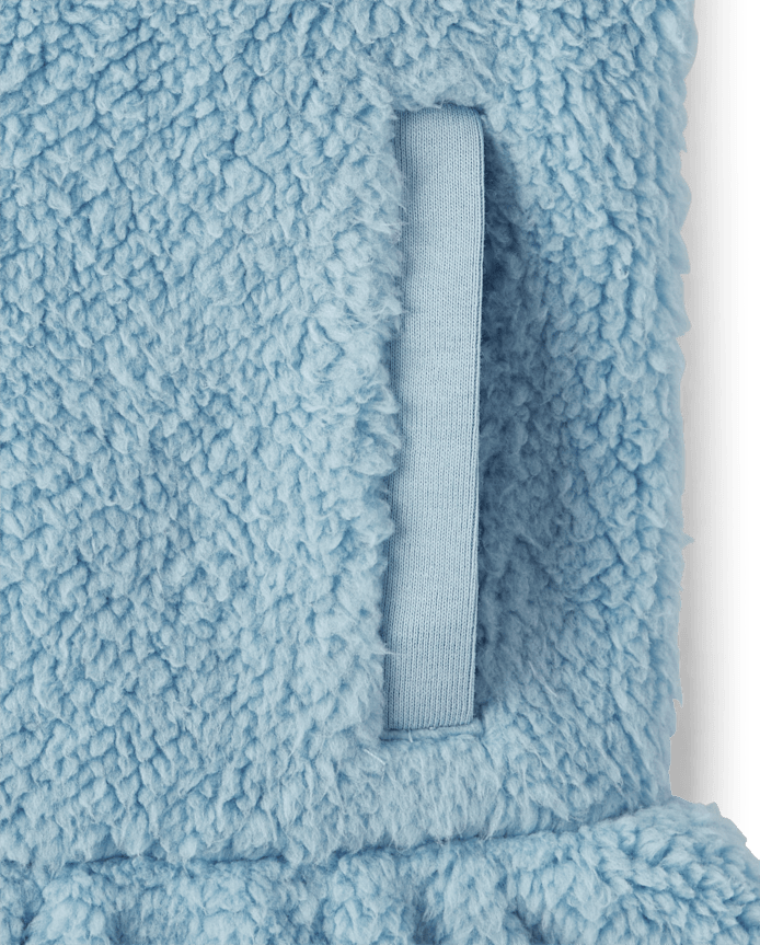 Girls Sherpa Half Zip Pullover