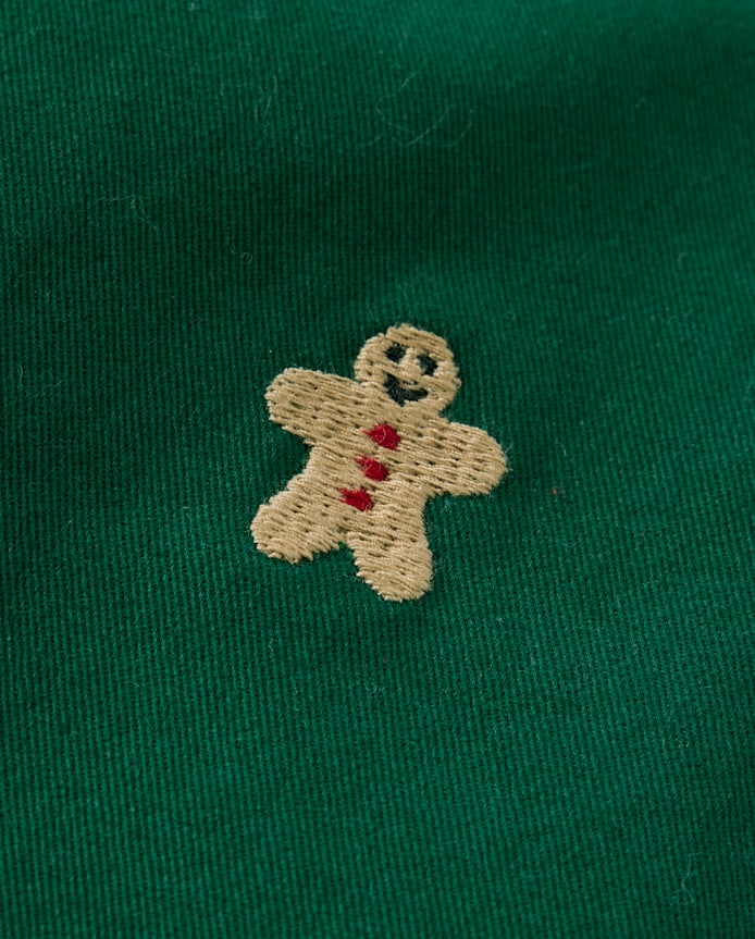 Boys Schiffli Gingerbread Pants - Holiday Express