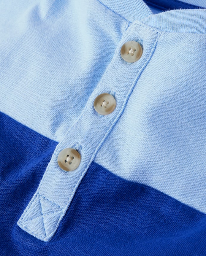 Boys Colorblock Henley Top