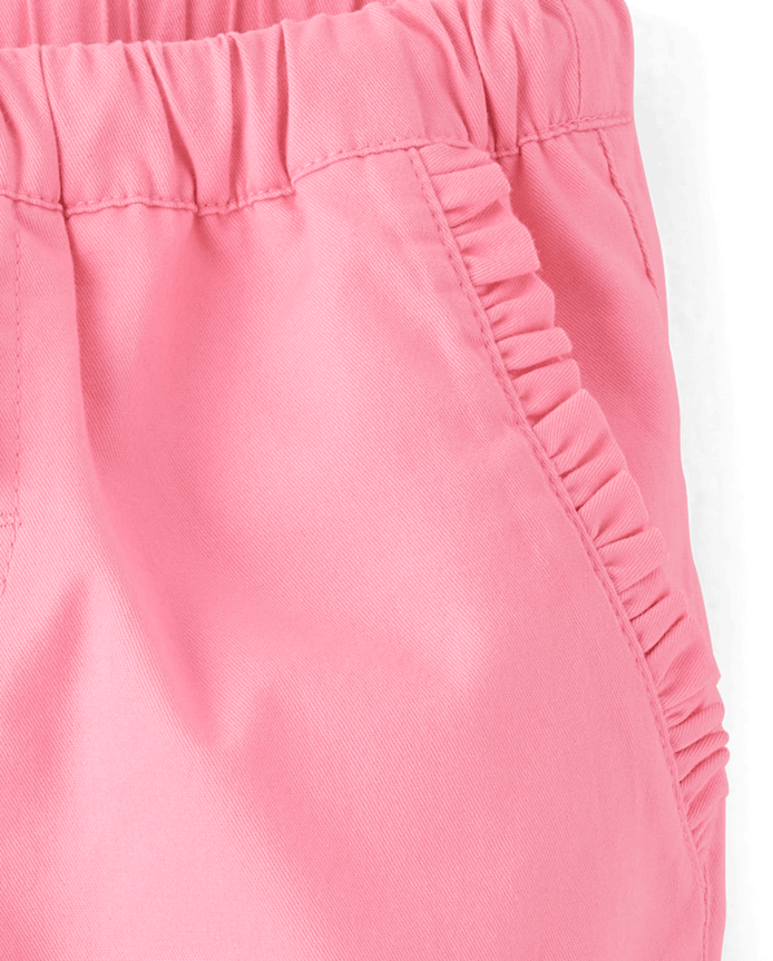 Girls Ruffle Jogger Pants - Little Essentials