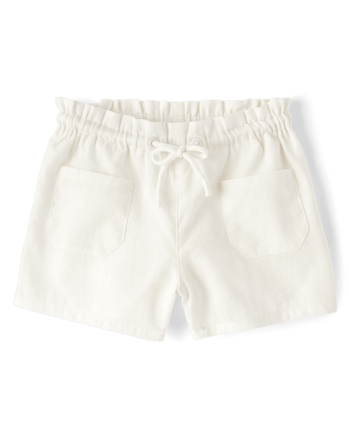Short en lin mélangé pour filles