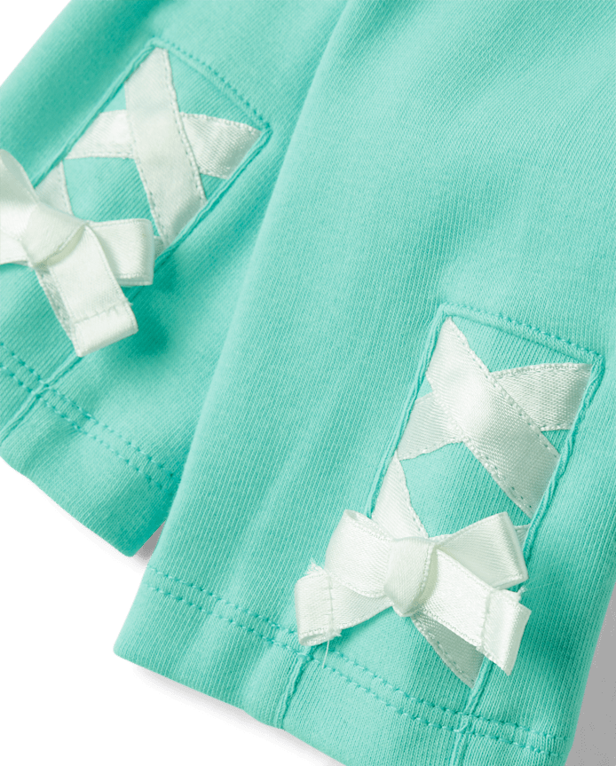 Girls Lace Up Leggings - Little Essentials