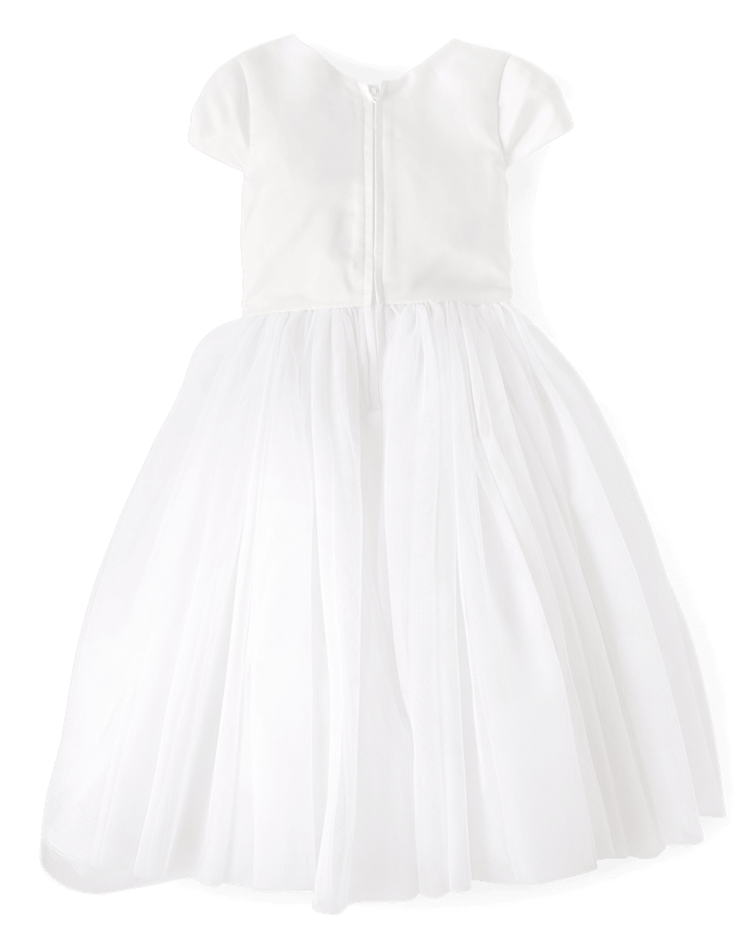 Girls Bow Tulle Dress - Special Occasions