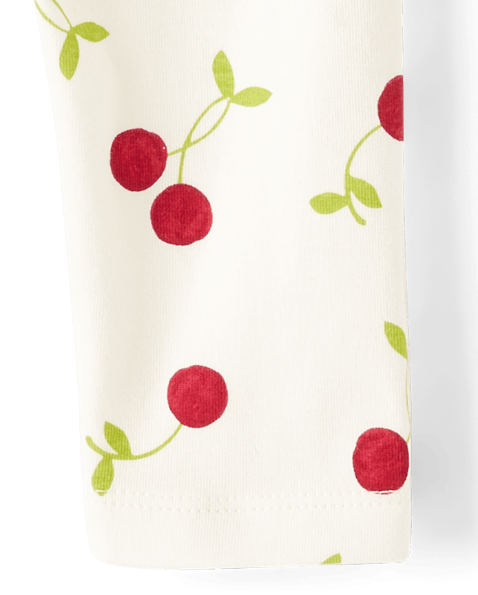 Girls Cherry Capri Leggings - Sweet Summer