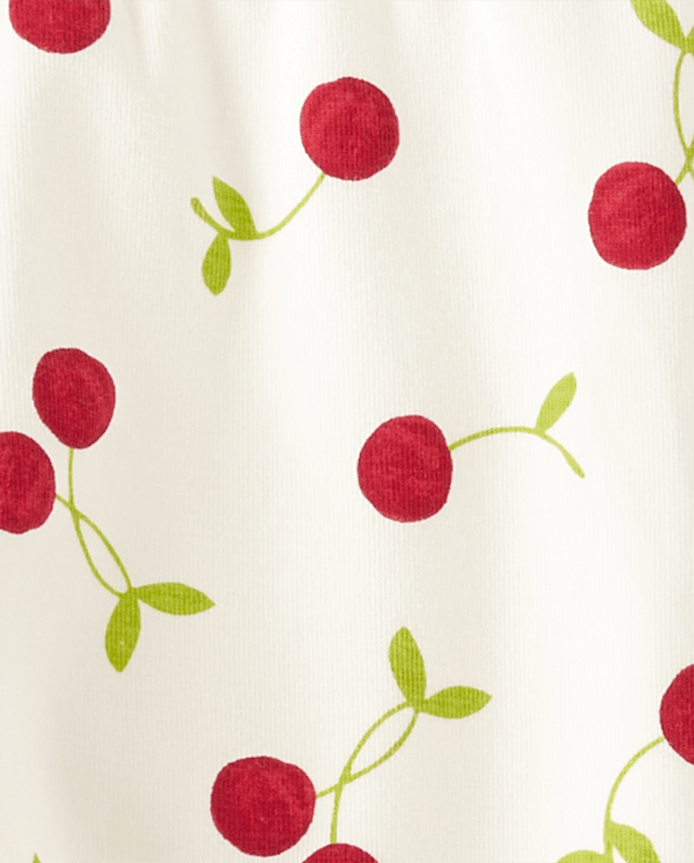 Girls Cherry Capri Leggings - Sweet Summer