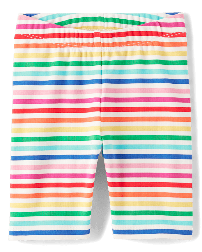 Girls Print Bike Shorts