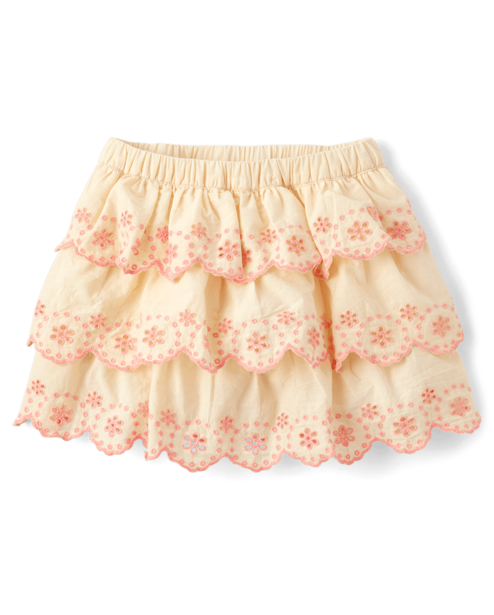 Girls Eyelet Tiered Skort - Highland Hills