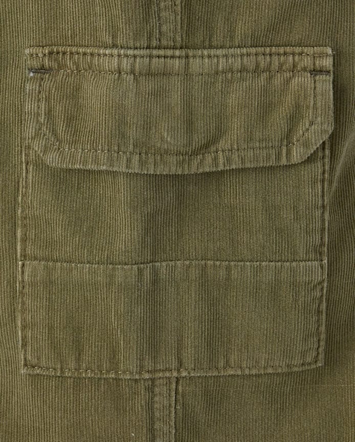 Girls Corduroy Pull On Baggy Cargo Pants - Magical Meadows