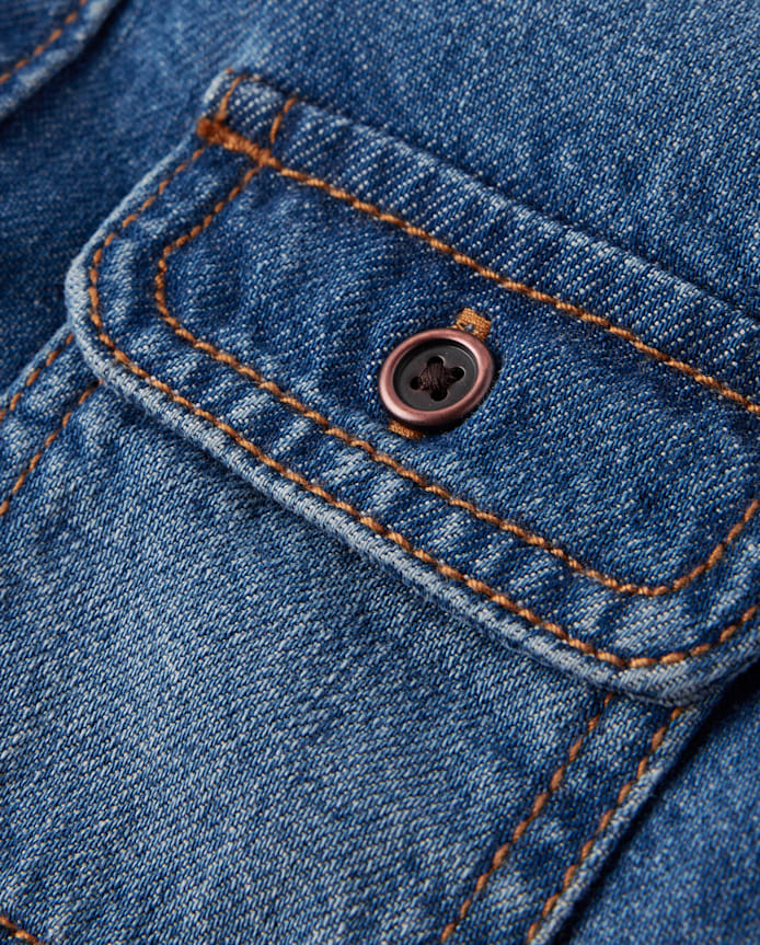 Kids Denim Button Up Shirt - Little Essentials