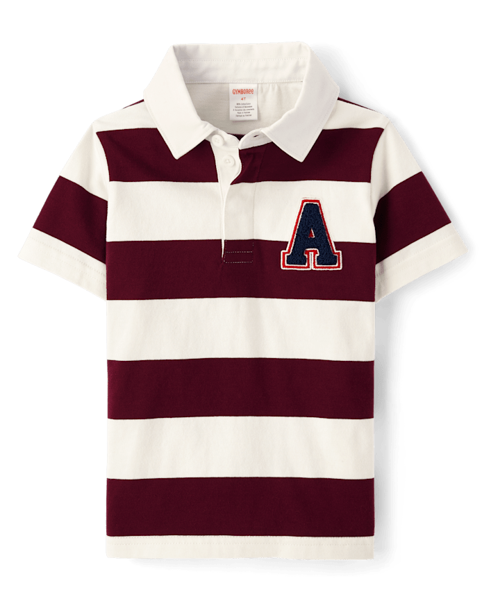 Kids Striped Rugby Polo - Campus Cuties