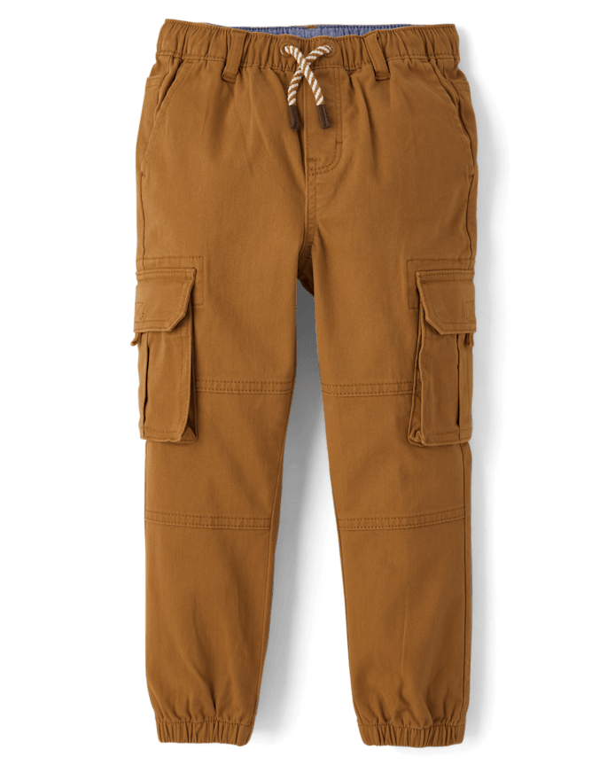 Boys Pull On Cargo Jogger Pants - Little Essentials