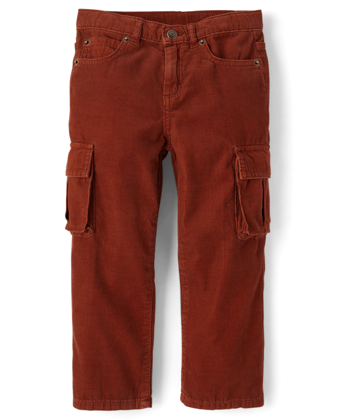 Kids Corduroy Baggy Cargo Pants - Little Essentials