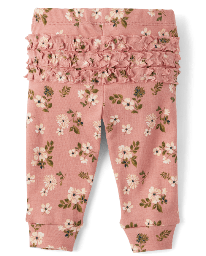 Baby Girls Floral Ruffle Leggings 3-Pack - Homegrown by Gymboree