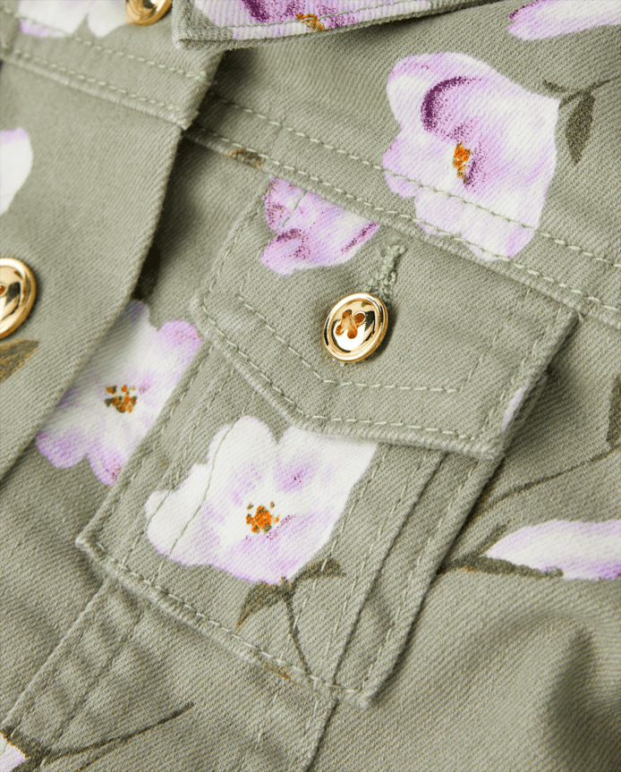 Girls Floral Utility Jacket - Magical Meadows
