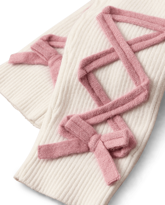 Girls Lace Up High Rise Sweater Leggings - On Pointe