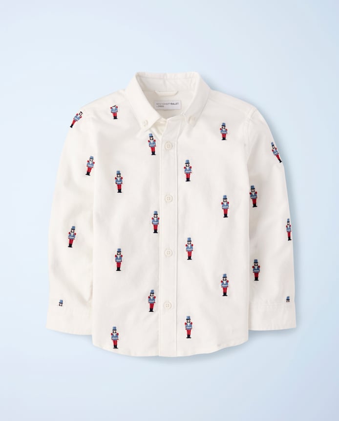 Boys Embroidered Nutcracker Oxford Button Up Shirt - New York City Ballet by GYMBOREE