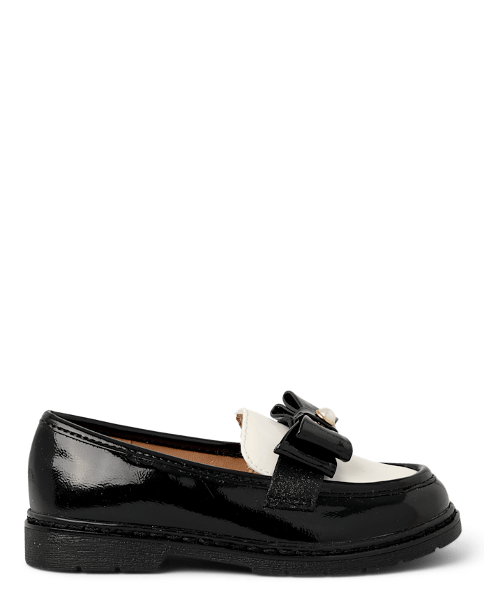 Girls Bow Loafers - Petit Paris