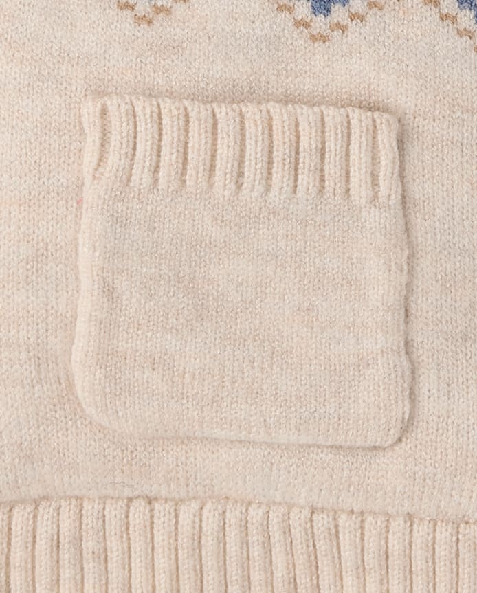 Baby Bear Fairisle Sweater 2-Piece Outfit Set