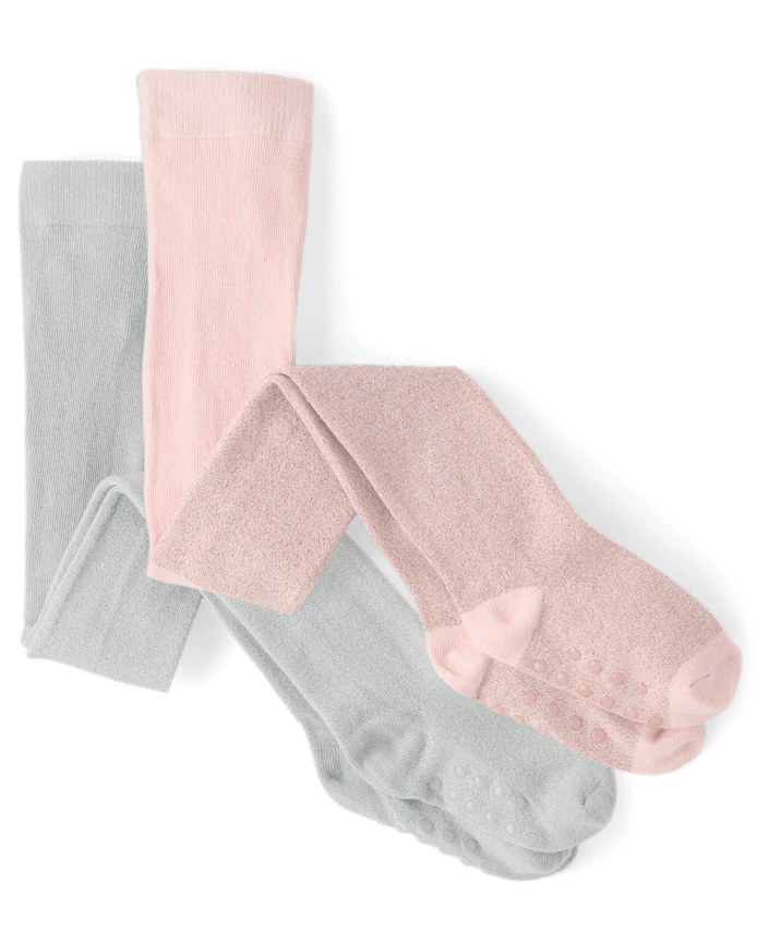 Girls Metallic Tights 2-Pack - On Pointe