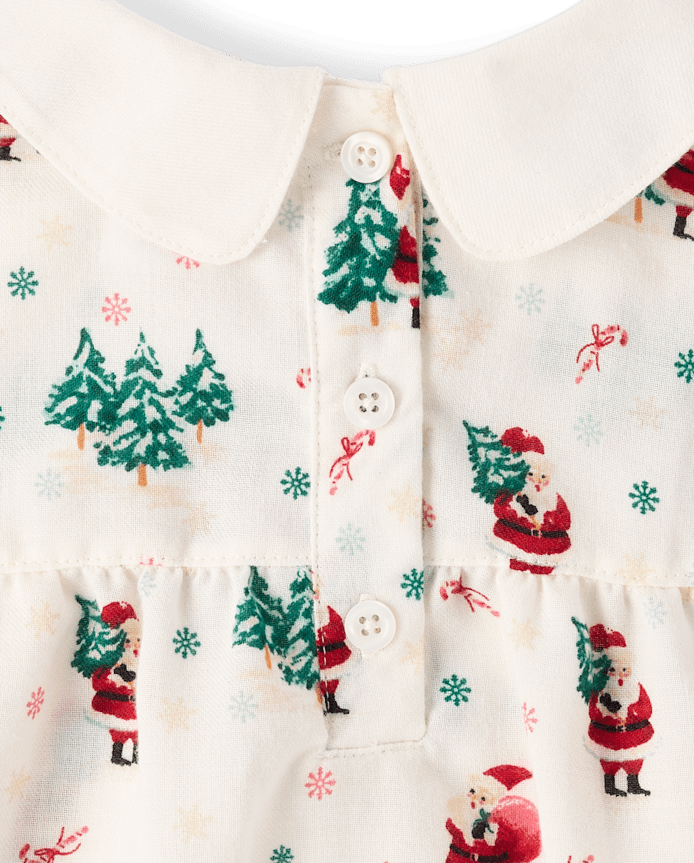 Girls Santa Flannel Nightgown - Gymmies
