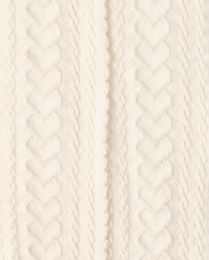Girls Bow Cable Knit Tights 2-Pack - Petit Paris
