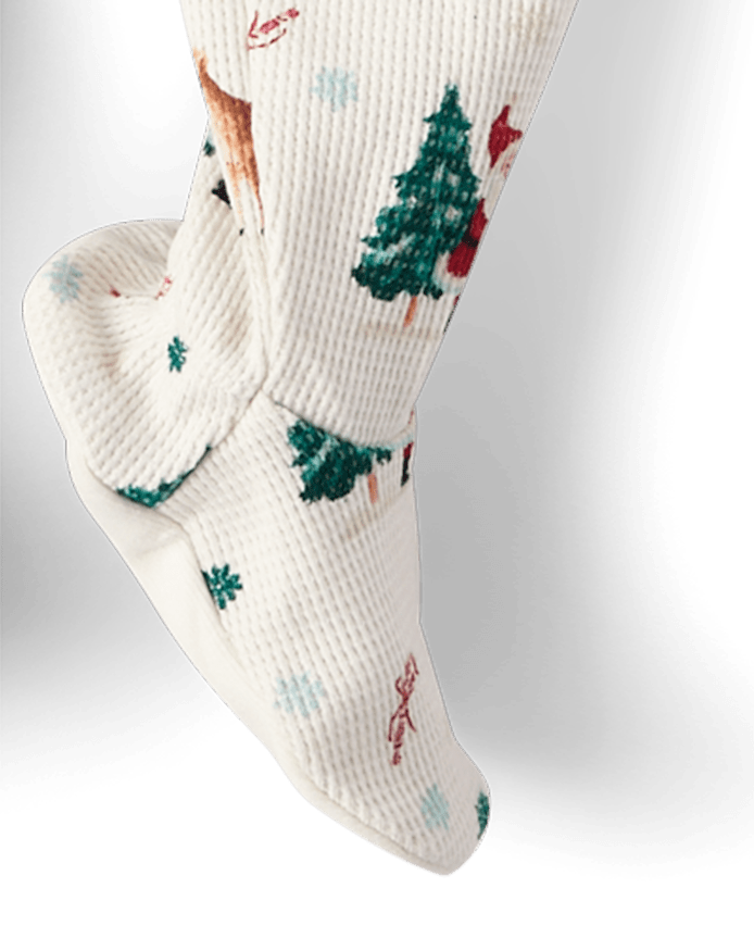 Baby Santa Thermal Footed One Piece Pajamas