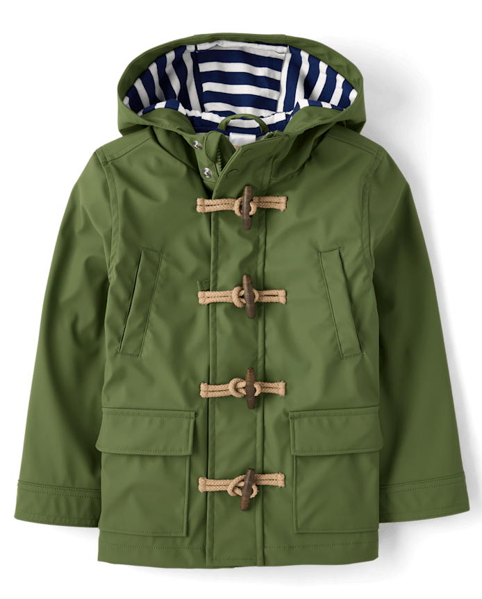 Boys Hooded Rain Jacket - Driftwood Bay