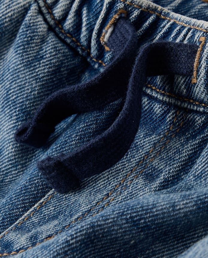 Boys Denim Pull On Cargo Shorts - Little Essentials