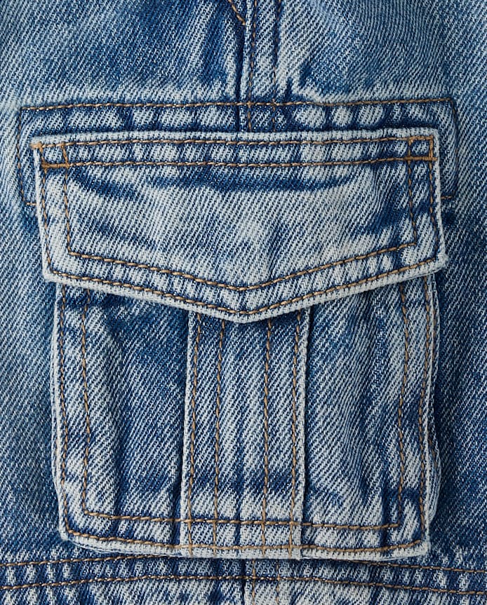 Boys Denim Pull On Cargo Shorts - Little Essentials