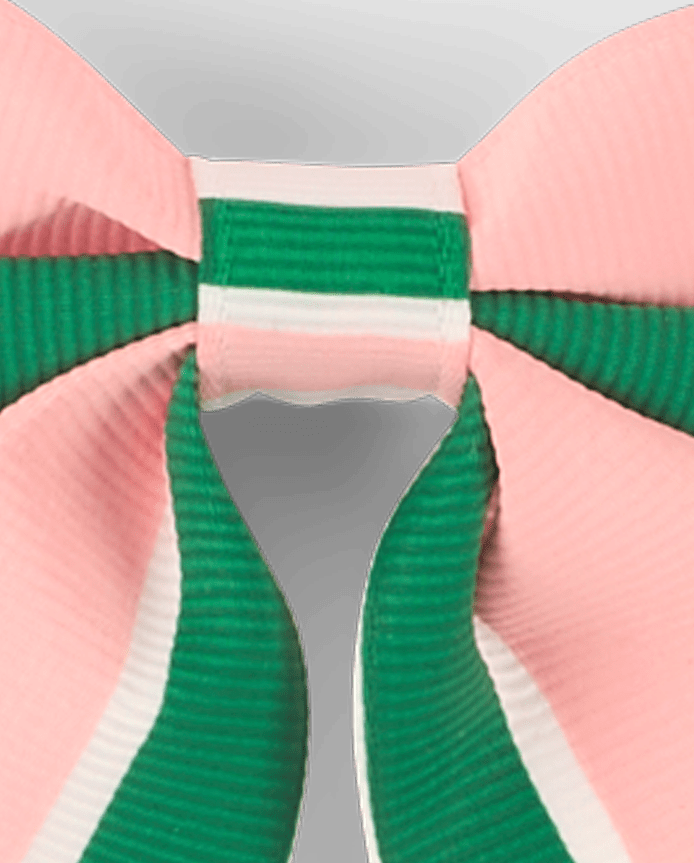 Girls Striped Bow Hair Clip 3-Pack - Club House