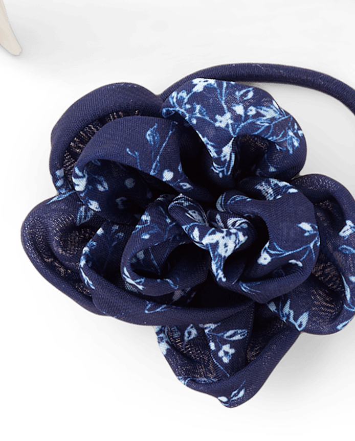 Girls Floral Eyelet 3-Piece Hair Set - Driftwood Bay
