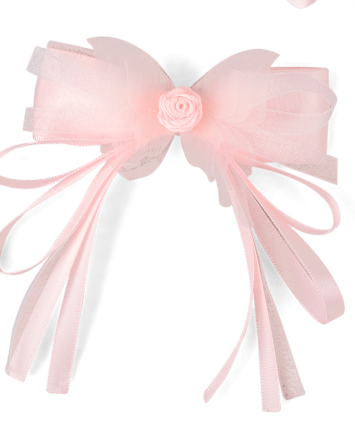 Girls Floral Bow 3-Piece Hair Set - Enchanted Garden