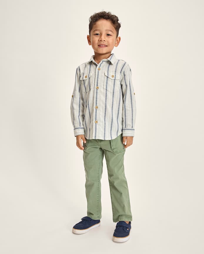 Boys Garment Dyed Cargo Pants