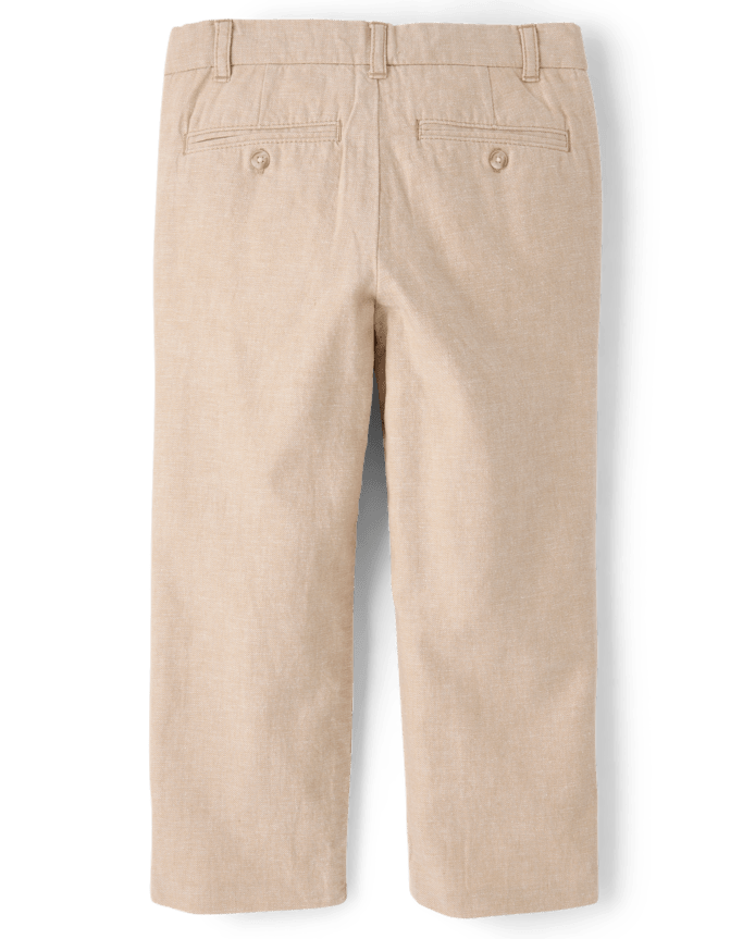 Boys Linen-Blend Dress Pants - Special Occasions