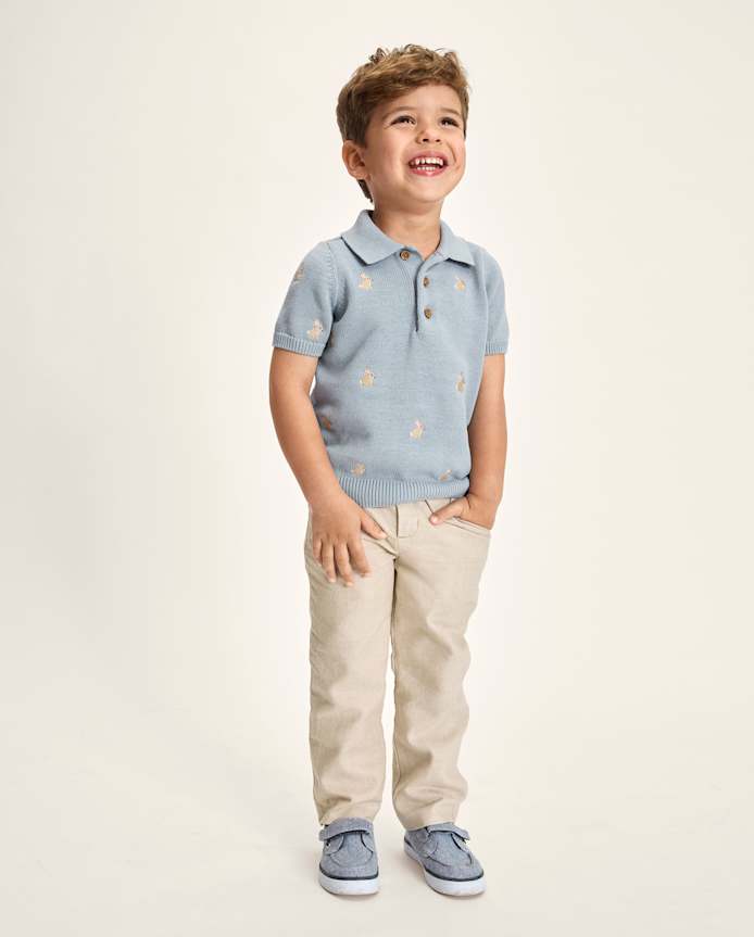 Boys Linen-Blend Dress Pants - Special Occasions