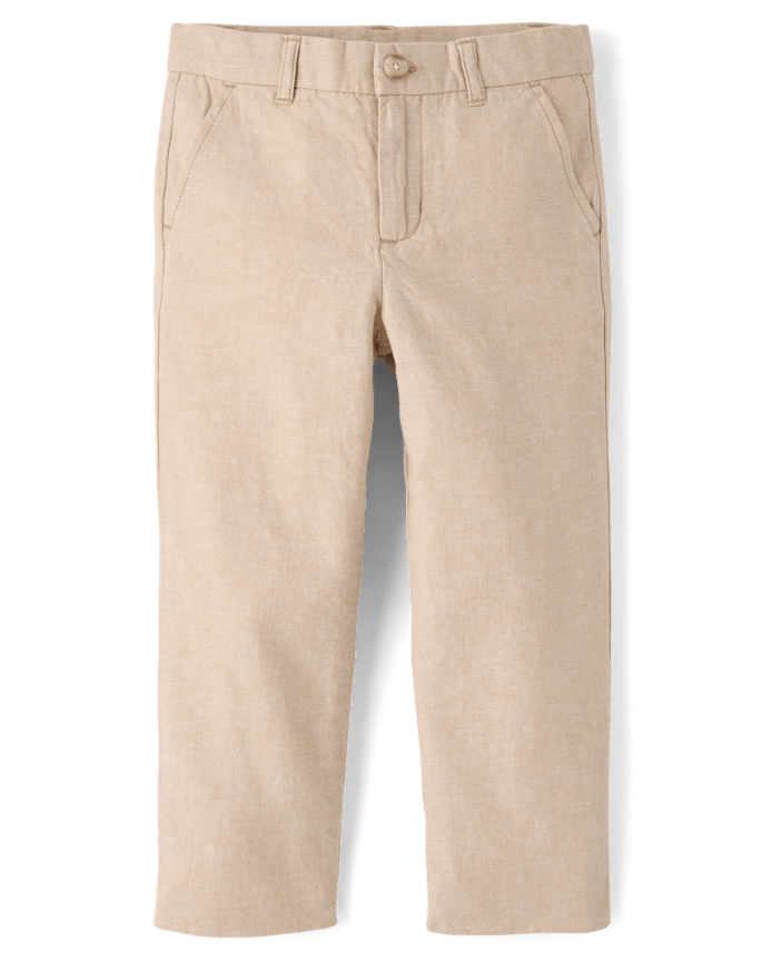 Boys Linen-Blend Dress Pants - Special Occasions