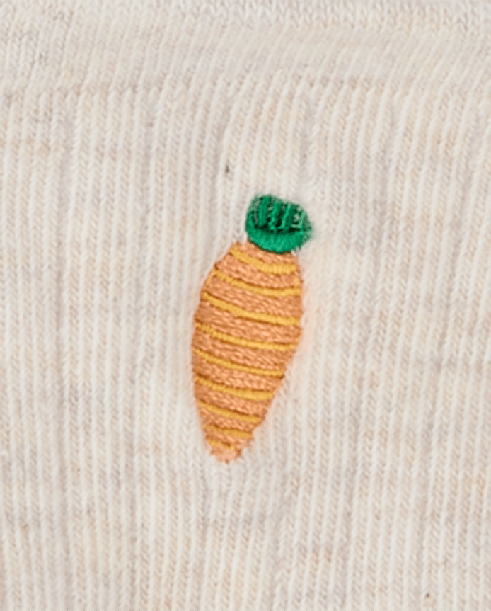 Boys Embroidered Bunny Crew Socks 3-Pack - Enchanted Garden