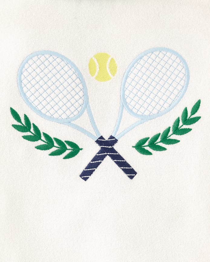 Kids Embroidered Tennis Terry Polo - Club House