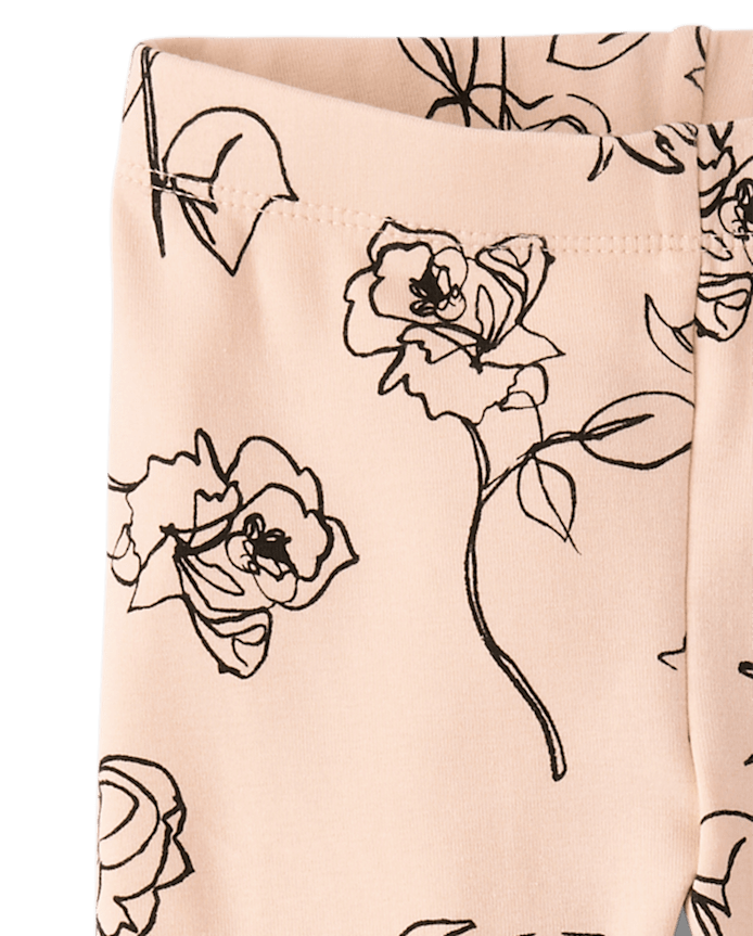 Girls Rose Leggings - Petit Paris