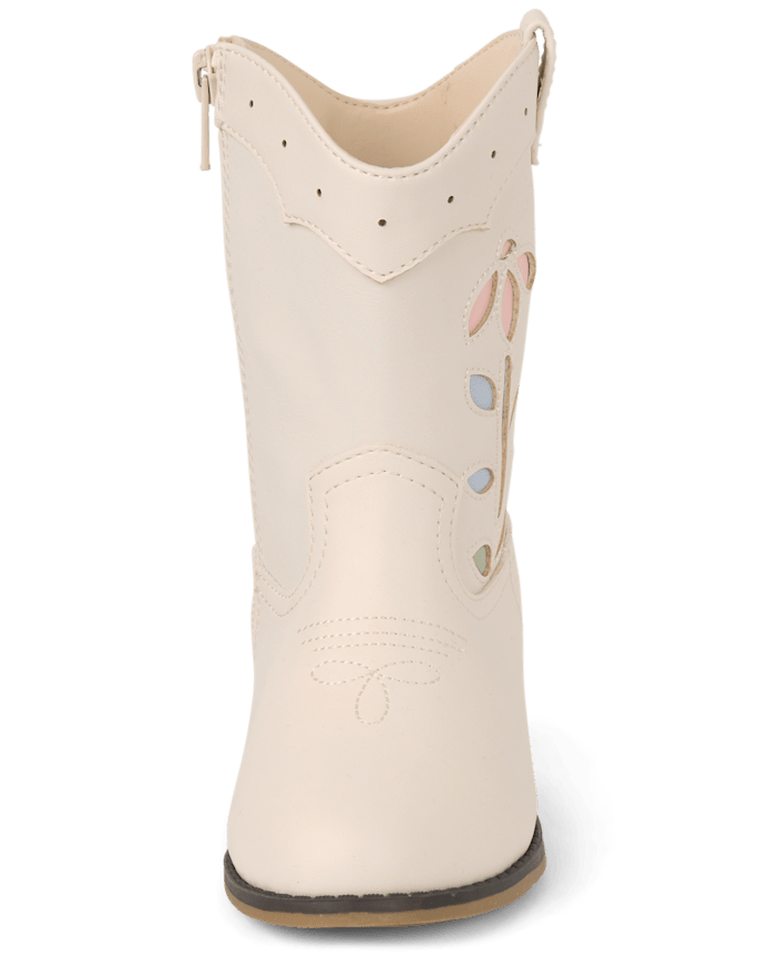 Girls Floral Cowgirl Boots - Driftwood Bay