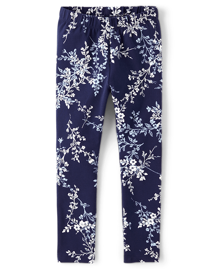 Girls Floral Leggings - Driftwood Bay