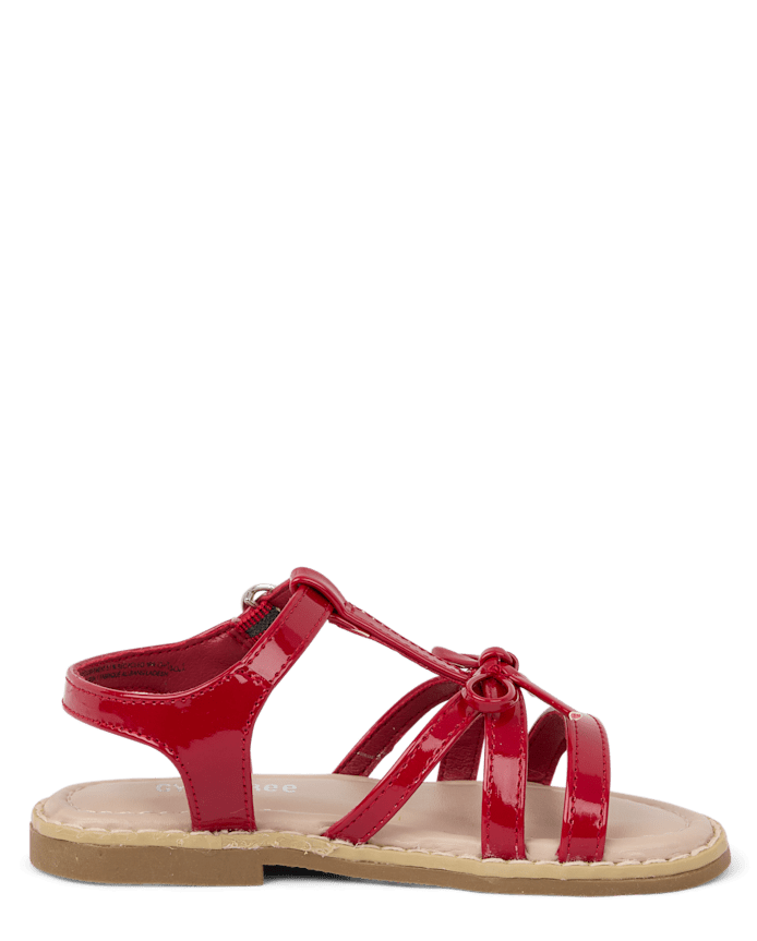 Girls Bow Sandals - Nantucket Charm