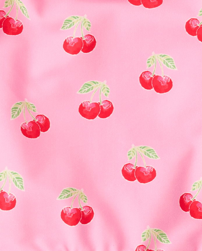 Girls Cherry Bow Ruffle One Piece Swimsuit - Swim Shop