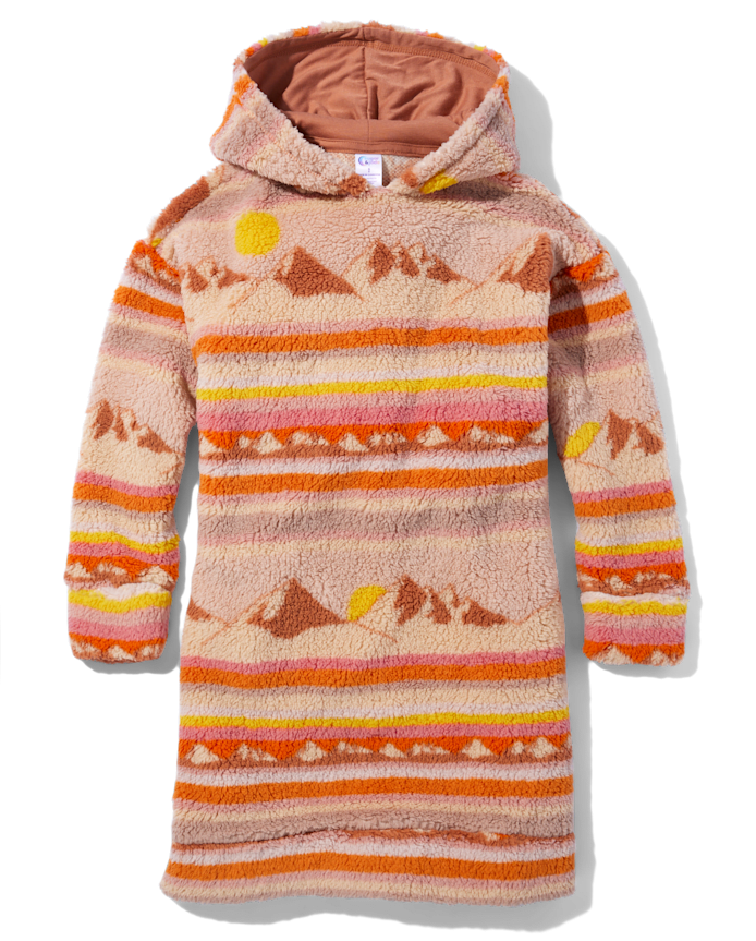 Tween Girls Scenic Sherpa Hoodie Nightgown