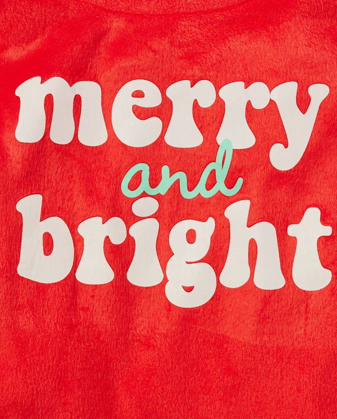 Tween Girls Merry And Bright Fleece Pajamas
