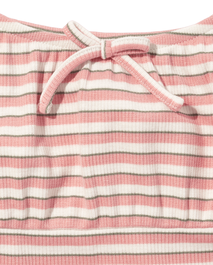 Tween Girls Stripe Ribbed Top