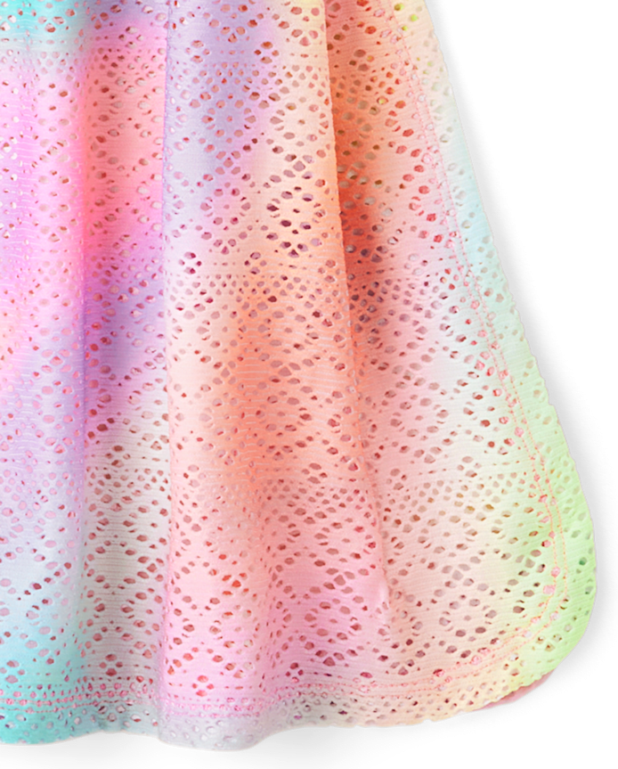 Tween Girls Rainbow Lace Cover Up