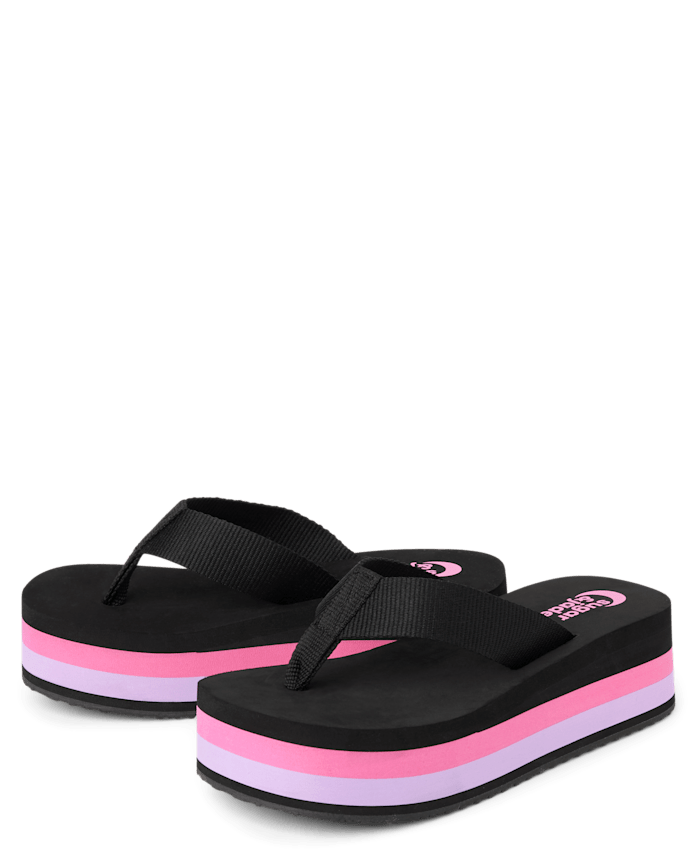 Tween Girls Platform Flip Flops