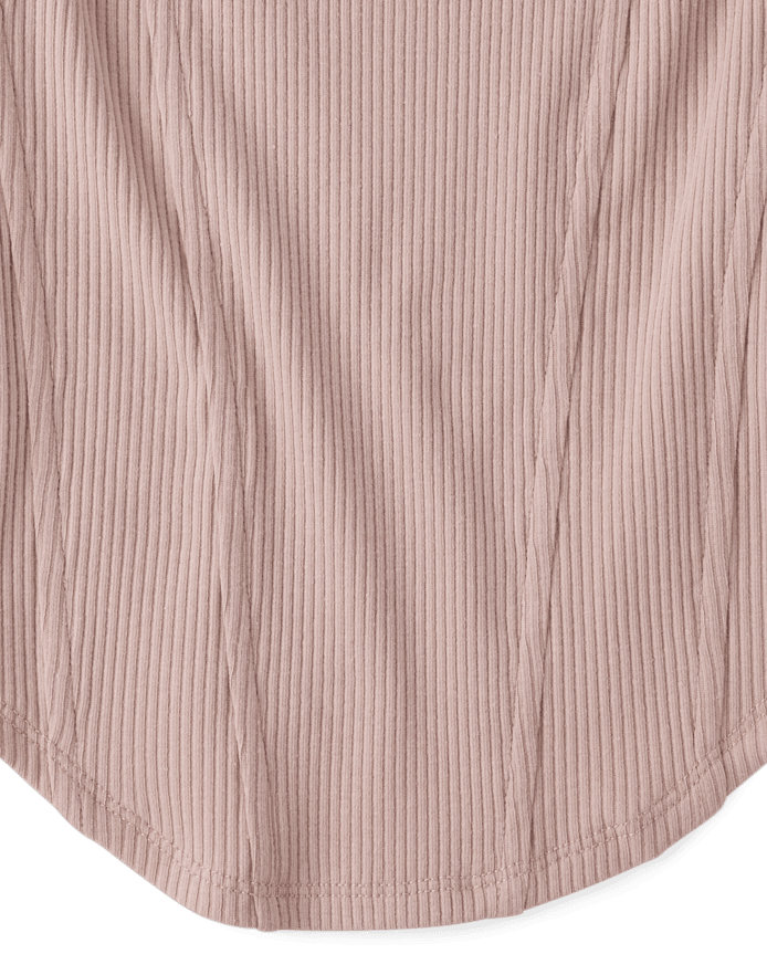 Tween Girls Ribbed Lace Corset Tank Top