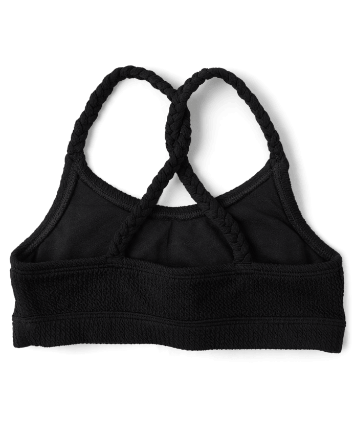 Tween Girls Crinkle Braided Bikini Swimsuit